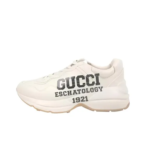 GUCCI Rhyton 25 Low Топ Толстая подошва Кроссовки Женские Розовые Синие