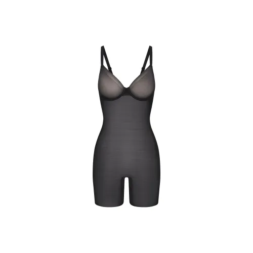 SKIMS SIMPLY BARE UNDERWIRE MID Бедро BODYSUIT Корректирующее белье Женские Оникс Оникс