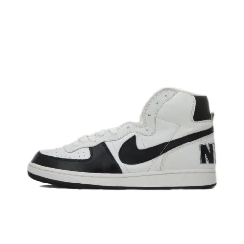 Nike Terminator Slip-Resistant Abrasion-Resistant High Top Skateboarding Shoes Men's White Найк Терминатор Противоскользящие Устойчивые к Износу Высокие Кроссовки для Скейтбординга Мужские Белые