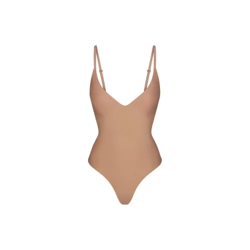 SKIMS Пояс PUSH UP Стринг BODYSUIT Корректирующее белье Женское Sienna Охра