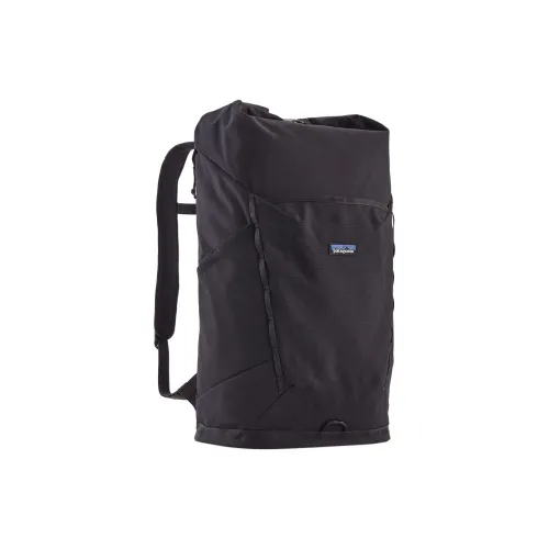 Patagonia 32L Outdoor Альпинистский Рюкзак Рюкзак Органический Хлопок Холст Черный Унисекс