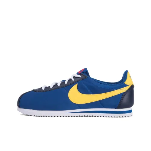Nike Cortez Slip Resistant Abrasion Resistant Низкий Топ Kids Lifestyle Shoes Синий Подростки
