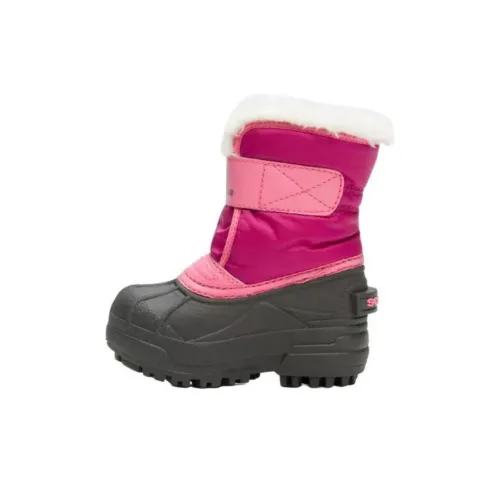 SOREL Снег Commander Водонепроницаемый Низкий верх Детские ботинки Черный Розовый Детский