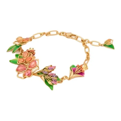 Kate Spade Металл с покрытием Кубический цирконий Стеклянный камень Эмаль Браслеты Женские Золото