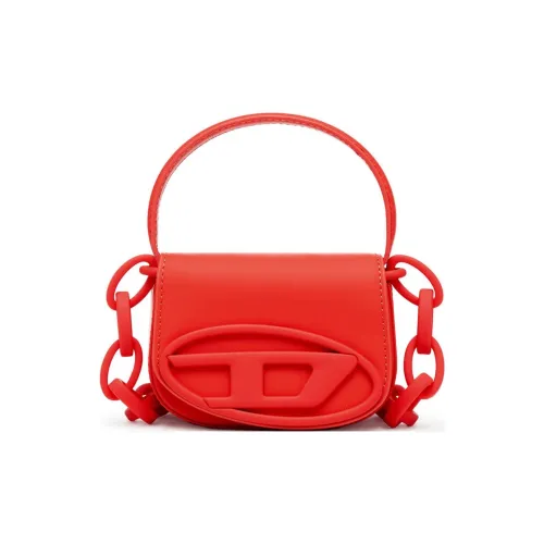 DIESEL Кожа Портативный Crossbody Сумка через плечо Мини Женская Красная