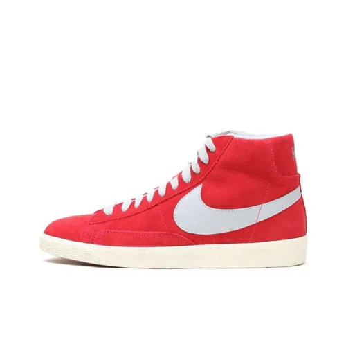 Nike Blazer Mid Slip Resistant Abrasion Resistant MID Топ Скейтборд Кроссовки Мужской Красный
