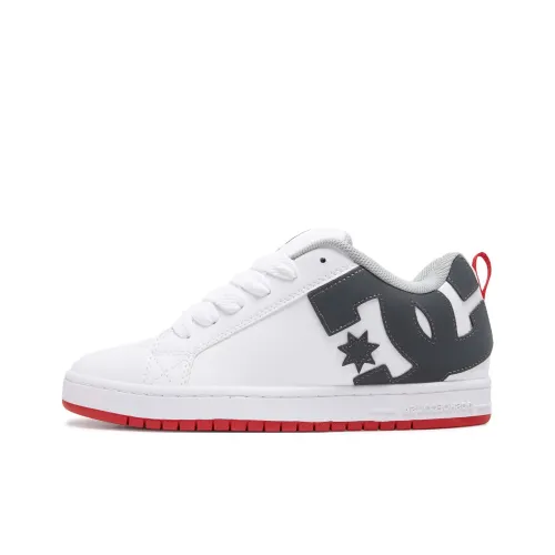 DC Shoes Low Top Скейтборд Кроссовки Мужские Белый Серый Красный