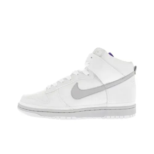 Nike Dunk High Slip Resistant Abrasion Resistant MID Топ Винтажные баскетбольные кроссовки Унисекс Белый