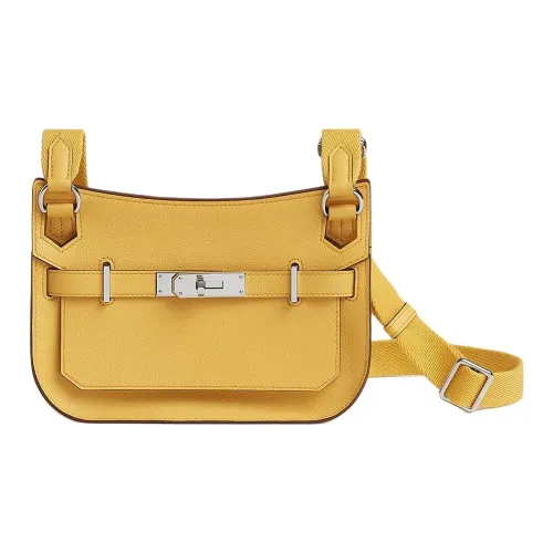 HERMES Jypsiere Evercolor Телячья кожа Сумка через плечо Мини Женские Sunshine Золотой