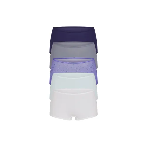 SKIMS FITS EVERYBODY BOY SHORT 5 Pack Трусы Женские 5 Pack Танзанит MULTI Многоцветный Танзанит