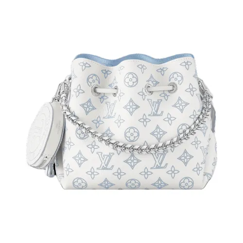 LOUIS VUITTON Bella Телячья кожа Moonlight Goddess Сумка Женская Белая и Синяя