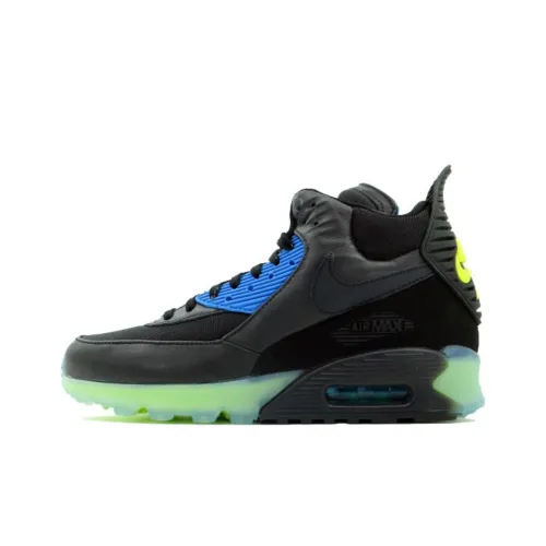 Nike Air Max 90 High Топ Уличная обувь Мужская Черная