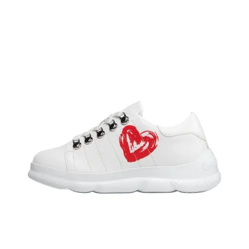 LOVE MOSCHINO Низкий топ Повседневная обувь Женская Белая