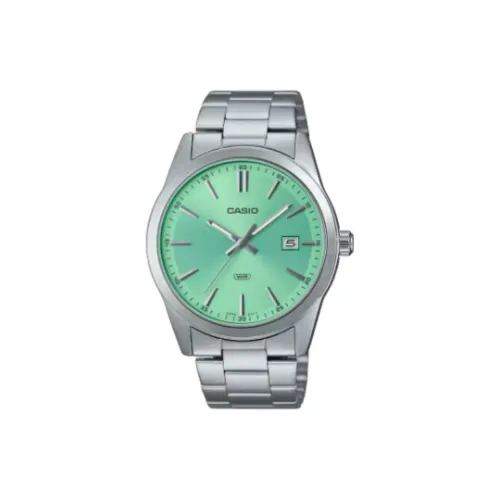 CASIO Кварцевый механизм нержавеющая сталь ремешок мужские часы зеленый циферблат
