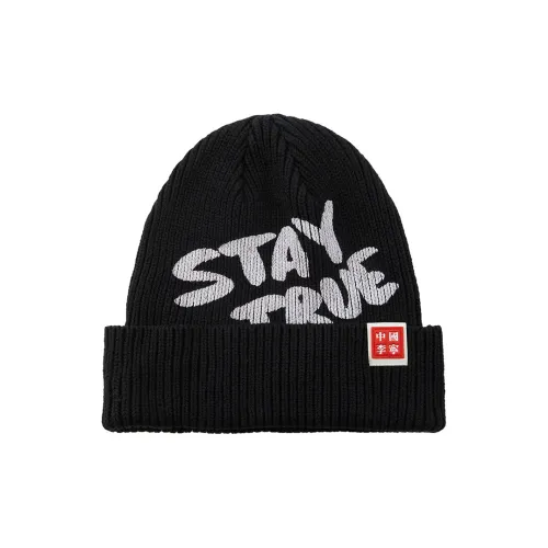 Подкладка из хлопка шапки-бини унисекс черный