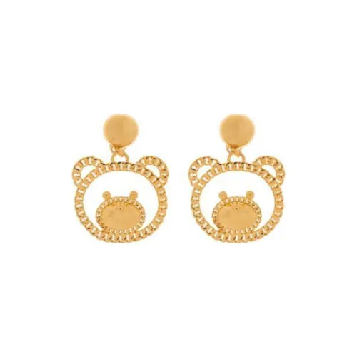 MOSCHINO Серьги из лата Женские Золотые