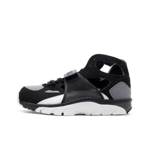 Nike Air Trainer Huarache Slip-resistant Abrasion-resistant MID Топ Винтажные баскетбольные кроссовки Унисекс Черный