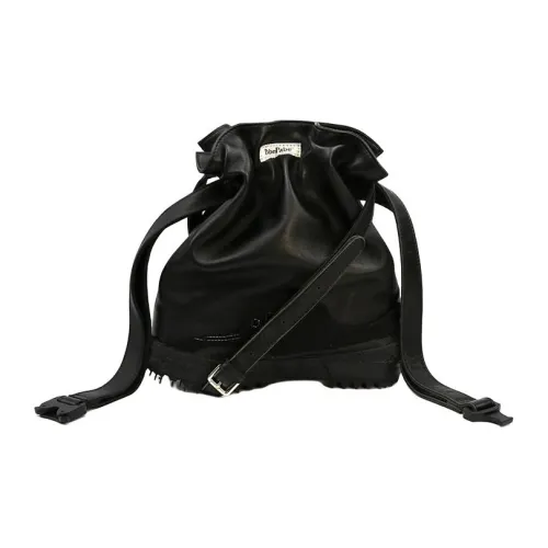 PabePabe Кожа Одно Плечо Сумка Женская Черная