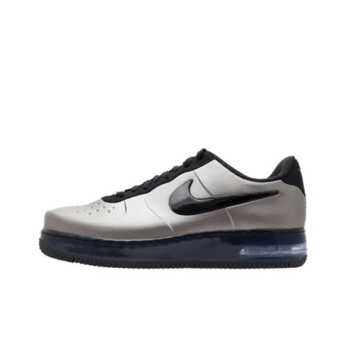 Nike Air Force 1 Slip-Resistant Low Top Скейтборд Кроссовки Мужские Серебристо-Серые