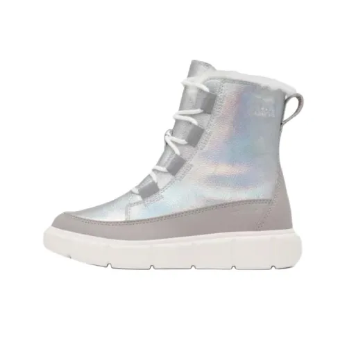 Школьный возраст SOREL Explorer Low Cut Детские ботинки Серебряный