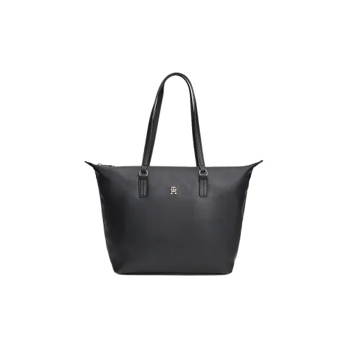 Tommy Hilfiger Полиэстер Тоут Сумка Сумка для покупок Сумка на плечо Стандартная Женская Черная