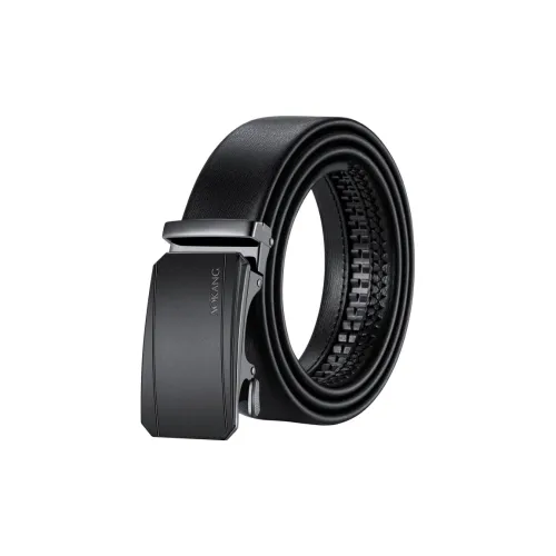 AOKANG Ремень из коровьей кожи минималистский стиль дизайн мода мужской черный ширина 3,5 см