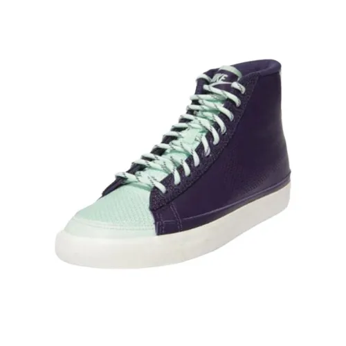 Nike Blazer Mid Slip Resistant Abrasion Resistant MID Топ Скейтборд Кроссовки Женские Фиолетовый