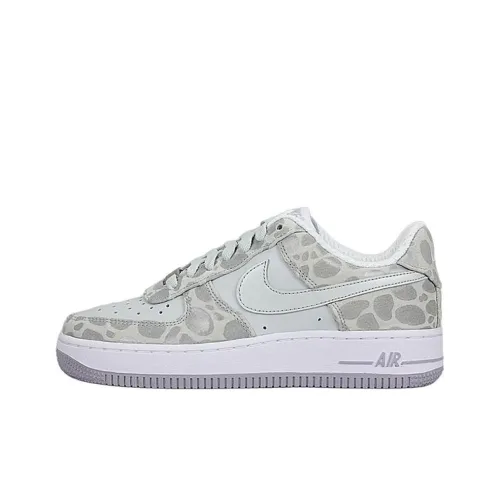 Nike Air Force 1 Премиум Slip-resistant Abrasion-resistant Low Top Скейтбординг Кроссовки Женские Серый Белый