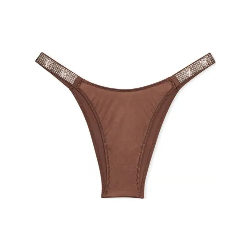 Victoria's Secret Very Sexy Double SHINE Ремень Кружево Brazilian Panty Мусс Трусики-бикини Женские 1 Пачка Мусс