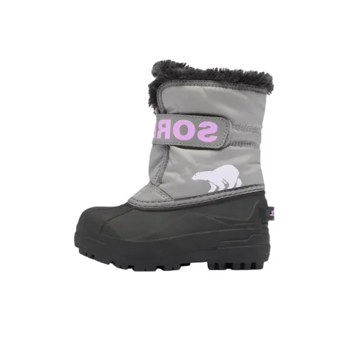 SOREL Snow Commander™ Водонепроницаемые Низкие Детские Ботинки Серого Цвета для Малышей