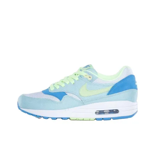 Nike Air Max 1 Low Топ Повседневная обувь Унисекс Синий Зеленый