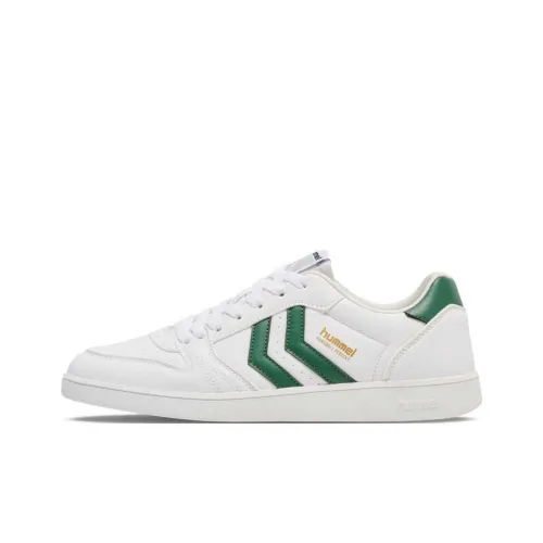 Hummel Дышащий и Легкий Низкий Топ Скейтборд Кроссовки Мужские Белые Зеленые