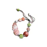 Милый браслет с бусиной в виде кошки - розовый
