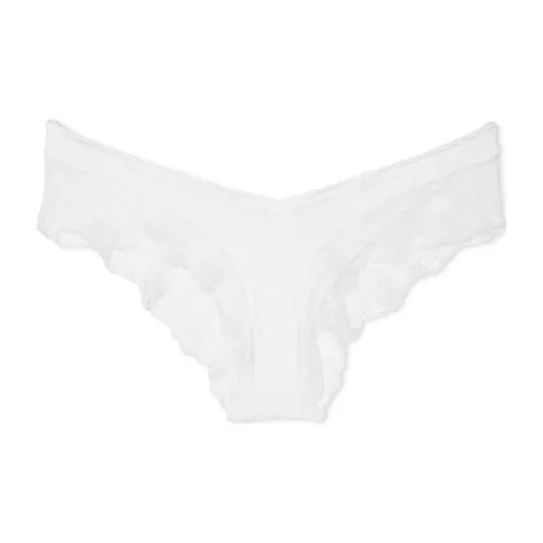 Victoria's Secret Very Sexy Strappy Фурнитура Cheeky Panty VS Белый Трусики-бикини Женские 1 Пачка Белый