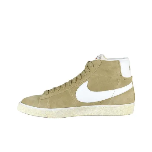Nike Blazer Mid Slip Resistant Abrasion Resistant MID Топ Скейтборд Кроссовки Мужской Linen