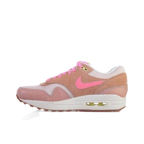 Nike Air Max 1 Low Топ Повседневные Беговые Кроссовки Унисекс Розовые