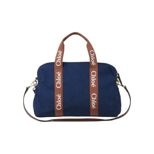 Chloe Хлопок Подгузник Сумка Сумка через плечо Сумка Обычная Женская Джинсовый синий