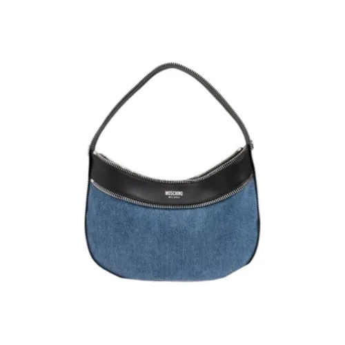 MOSCHINO Кожа Одно Плечо Сумка Женская Черный и Синий