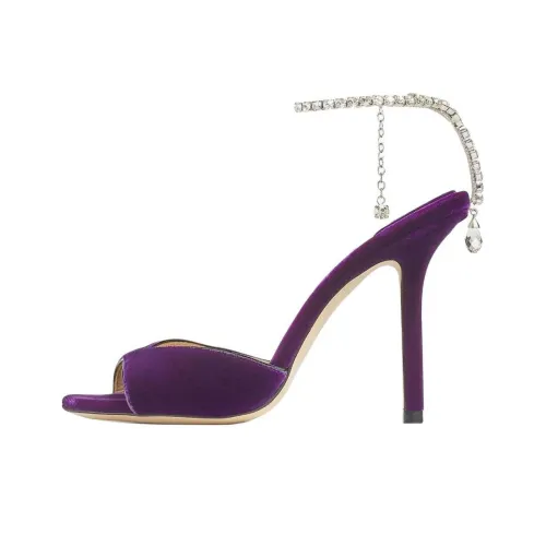 Jimmy Choo Saeda One Strap Sandals Women's Purple