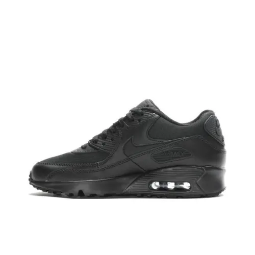 Nike Air Max 90 Беговые кроссовки Низкий Топ Черный/Черный Женские