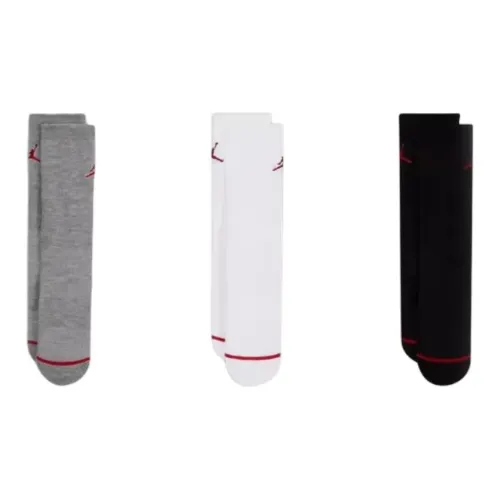 Найк Высокие Носки Унисекс 3 Пачки Черный+Белый+Серый