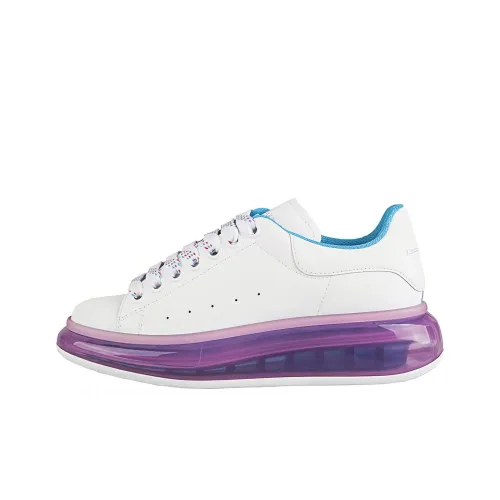 Alexander McQueen Oversized Sneaker Low Топ Стильные Скейтбординги Женские Белые Синие