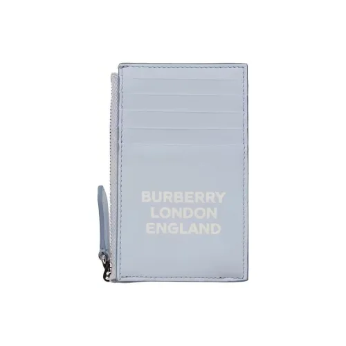 Burberry Кожа Монетница Держатель для карт Unisex Light Синий
