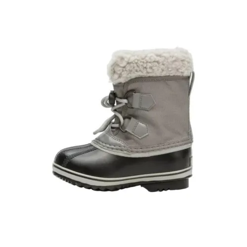 SOREL YOOT PAC Водонепроницаемый Crew Детские ботинки Черный Серый Детский