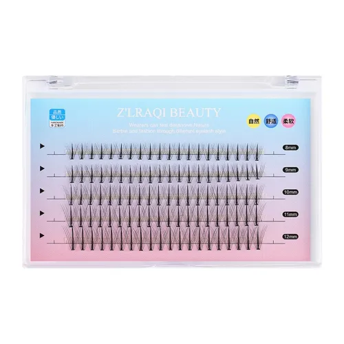 JIANYINGSHU Ассорти Вереск Волокно Blooms Накладные ресницы Один Cluster 100 Штук Набор