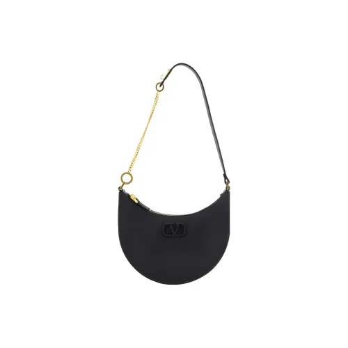 Valentino Vlogo Телячья кожа с рельефным узором Хобо Сумка через плечо сумка обычная женская черная