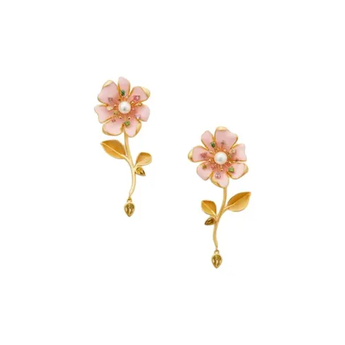 Kate Spade Серьги с металлическим покрытием женские розовые