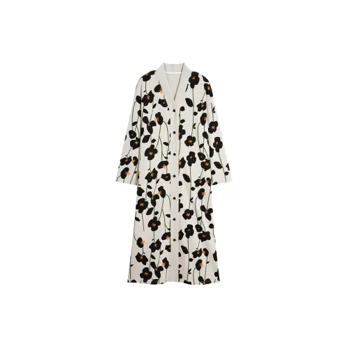 MIIOW Trend Party series Ночная сорочка Женская Белая Подкладочная ткань Цветочный