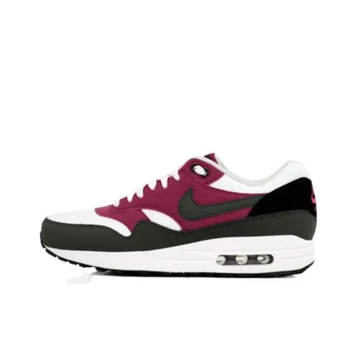 Nike Air Max 1 Abrasion Resistant Низкий Топ Повседневные Беговые Кроссовки Мужские Белые