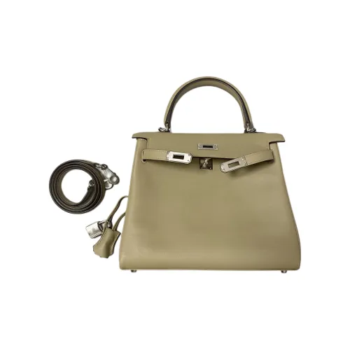 HERMES Kelly Swift Телячья кожа Сумка Kelly Сумка Женские 8Q Бежевый MARFA Бежевый